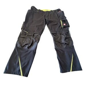 Engelbert Strauss Motion 2020 Mens Work Pants Black Neon Yellow W52 L32 Cargo